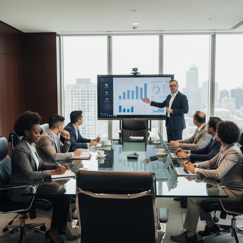 Zaaranżowany kącik dla gości z komfortowymi fotelami i stolikiem kawowym